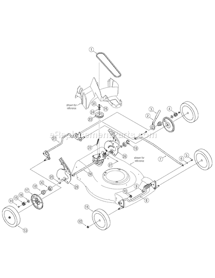 Page A Diagram and Parts List for 12BV829Q755 2007 Yard Man Lawn Mower